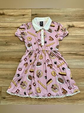 Kiki's Delivery Service Mini Dress SZ Medium Her Universe Purple Studio Ghibli